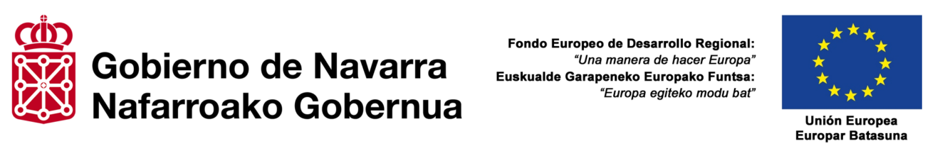 Logo del Gobierno de Navarra y de la Unión Europea.